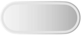 ovális LED-es fürdőszobai tükör 90 x 40 cm