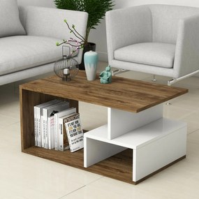 Arte White and Dark Walnut konferenciaasztal