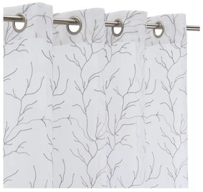 Fehér-szürke fényáteresztő függöny 140x260 cm Coral – Casa Selección