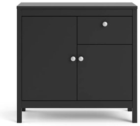 Fekete alacsony komód 82x80 cm Madrid – Tvilum