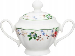 Cukortartó Rosalia Fedéllel, Virágos Porcelán Motívummal Ambition