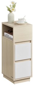 Lerakóasztal 25 × 30 × 65 cm, MDF, fehérített tölgy ANT-E1065 BUK
