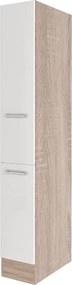 Yorki 30-as kamra szekrény sonoma tölgy korpusz selyemfényű fehér fronttal