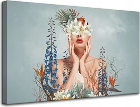 Vászonkép Különböző Virágok Nő Természet 80x50 cm Ideális ajándék