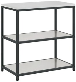 Konyhai tárolópolc polcokkal tárolóval Ezüst Rozsdamentes acél