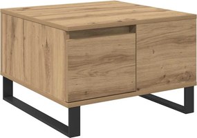 vidaXL Dohányzóasztal fiókkal Artisan tölgy 55 x 55 x 36,5 cm Faanyag