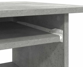 betonszürke szerelt fa íróasztal 80 x 45 x 74 cm
