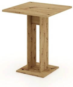 EVERT Asztal Artisan Tölgy Színben. 67,5x67,5 cm. Magasság: 78 cm.
