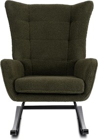 Fotel Bujany JACKSON Zielony Boucle