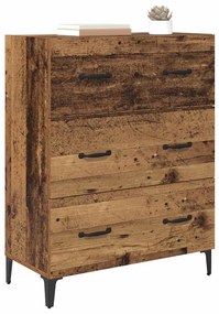 Széf fiókkal Régi fa 69.5 x 34 x 90 cm Faanyag