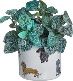 DOG LOVER kerámia kaspó Ø 18 cm , kutyás