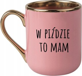 Bögre Elegáns Rózsaszín Arany Rant Vicces Ajándék P******