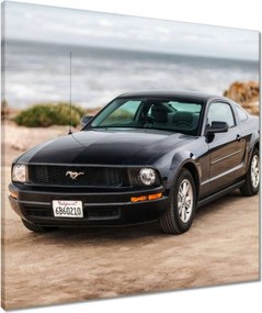 Vászonkép 60x60 Fekete Ford Mustang