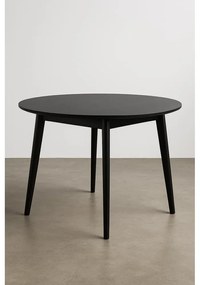Kerek étkezőasztal fekete asztallappal 105x105 cm Vojens – House Nordic