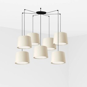 Faro Conga függeszték, fehér, 7xE27, állítható magasság, IP20