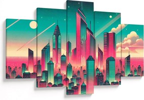Kép – Nagyváros pop-art stílusban (150x105 cm)