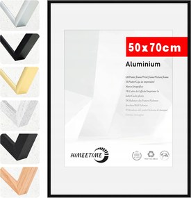 Himeetime 2 x képkeret 50 x 70 cm, fekete, fém keret