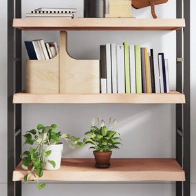 kezeletlen tömör tölgyfa fali polc 100x50x(2-6) cm