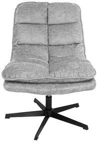 Relaxační forgó fotele KATANIA lábtartóval, világosszürke