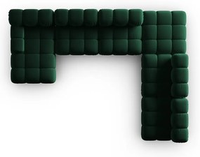 Zöld bársony kanapé 379 cm Bellis – Micadoni Home