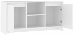 fehér szerelt fa TV-szekrény 102 x 37,5 x 52,5 cm