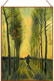 Van Gogh-Sunset üvegkép, falikép