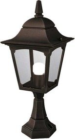 ELSTEAD CP4-BLACK CHAPEL Klasszikus Kültéri Állólámpa Fekete, Átlátszó E27 IP44