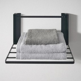 Matt fekete fali acél fürdőszobai polc Tower – YAMAZAKI