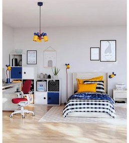 Lámpa Fali lámpatest MOUSE, 3063, max250V, 50/60Hz, 1*E27, max.25 W,  IP20, átmérő 8 cm, sötétkék/arany