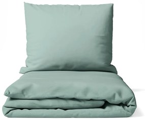 Zöld kétszemélyes mikroszatén ágyneműhuzat 200x200 cm Basic – Bonami Essentials