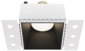 DL051-01-GU10-SQ-WB Share Alumínium Süllyesztett Lámpa Fekete Színű 1 x GU10 10 W IP20