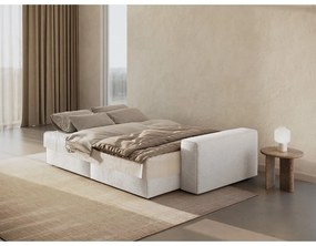 Fehér buklé kinyitható kanapé 247 cm Jodie – Micadoni Home