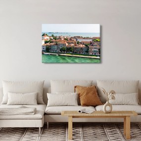 Kép - Légi felvétel a városra (90x60 cm)