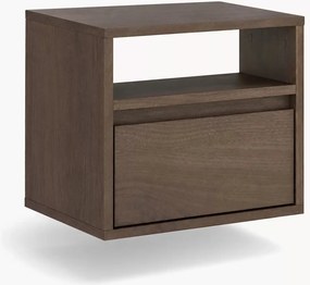 Zolia fali fiókos éjjeliszekrény 40 cm - elegant dió