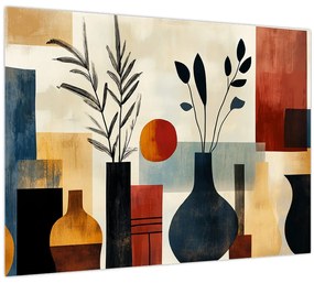 Kép - Kubista vázák (70x50 cm)