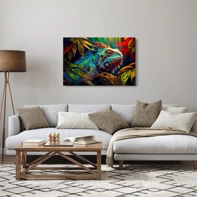 Kép - Színes leguán (90x60 cm)
