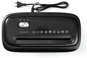 Nedis PASH120BKA4 - Iratmegsemmisítő A4  térfogat 12 l 230V fekete