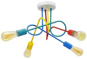 LED gyereklámpa OXFORD 4xE27/10W/230V mennyezeti