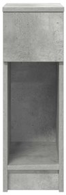 2 db betonszürke éjjeliszekrény fiókkal 20 x 36 x 60 cm