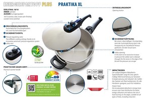 Elo 99285 5 részes Praktika XL 6+3 l nyomásfazékszett