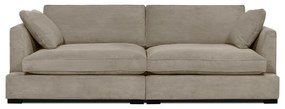 Bézs kordbársony kanapé 236 cm Mobby – Scandic