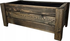 Kerti virágtartó, fa, nagy Flóra 80/40/32 cm Rózsafa impregnáló