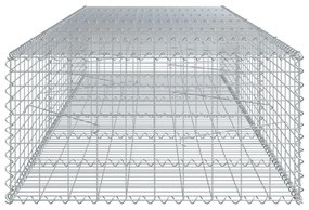 horganyzott vas gabion kosár fedéllel 300 x 100 x 50 cm