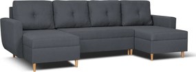 DORIS MAX Kinyitható sarokkanapé Szürke
