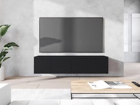TV szekrény Dlana 140 MDF (fekete grafit + halcsont fekete) . 1106203