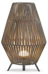 Taupe állólámpa, beépített, szabályozható LED-del, IP54, újratölthető, távirányítóval - Conta