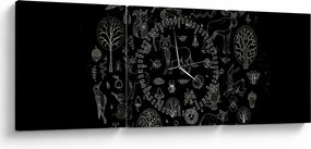 Kép - természet (órával) (90x30 cm)