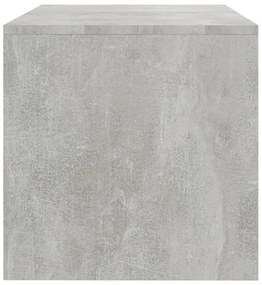 betonszürke szerelt fa TV-szekrény 100 x 40 x 40 cm