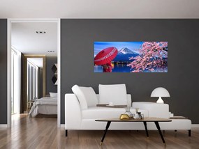 Kép - Kilátás a csúcsra, Japán (120x50 cm)