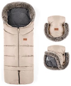 PETITE&amp;MARS - KÉSZLET Baba bundazsák 4 az 1-ben ARCTIC + babakocsi kézvédők Rózsa Petal